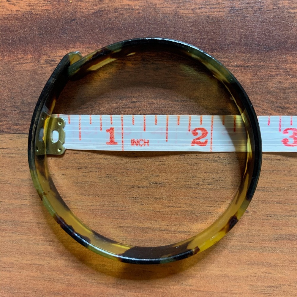 Tortoise Shell Bangle Bracelet - image 6